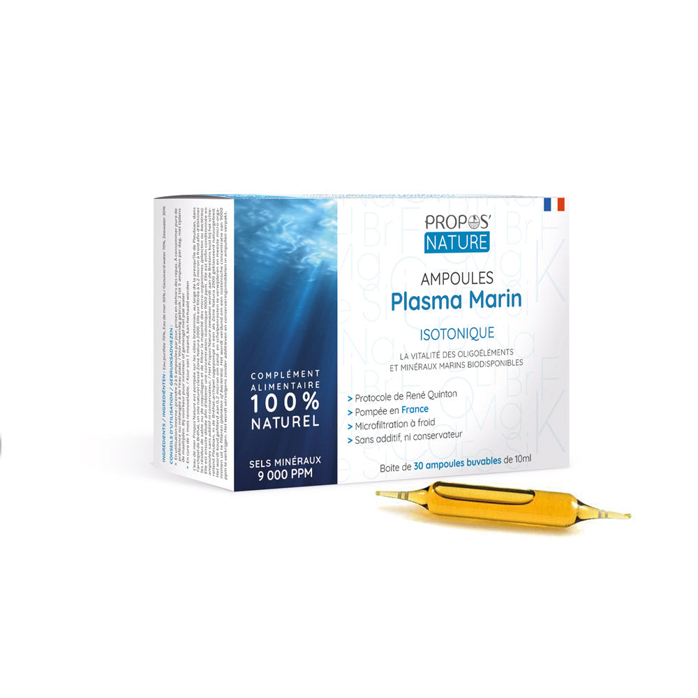 Plasma marin isotonique - Eau de mer Quinton