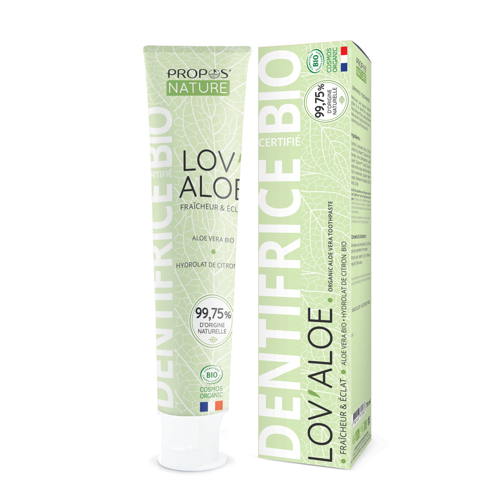 Dentifrice Bio sans Fluor Lov'Aloe