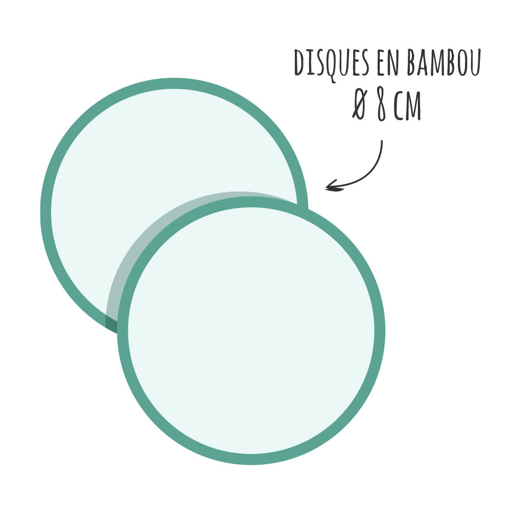Disques démaquillant en bambou