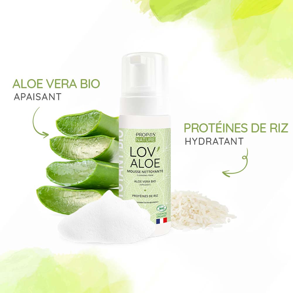 Mousse nettoyante Bio Lov'Aloe