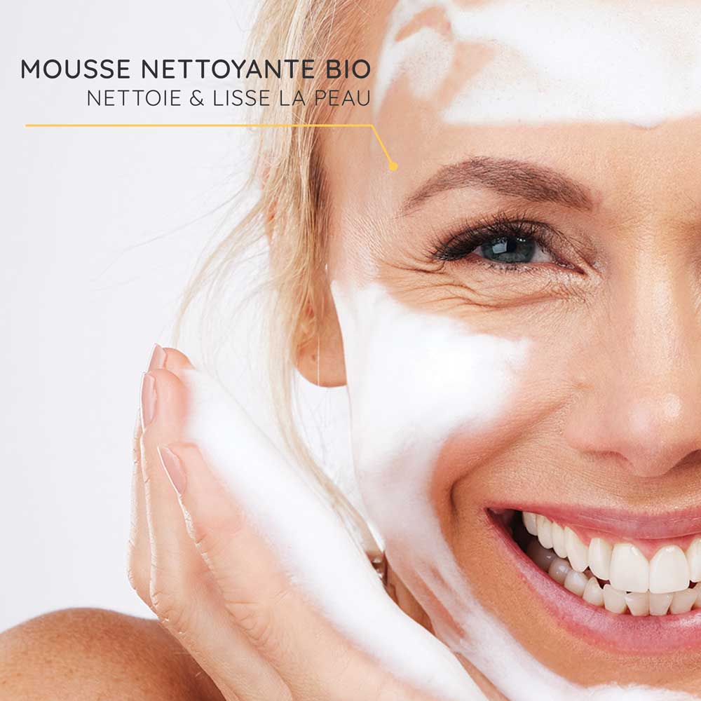 Mousse nettoyante anti-âge Pur'Immortelle Bio