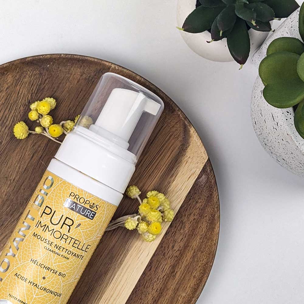 Mousse nettoyante anti-âge Pur'Immortelle Bio