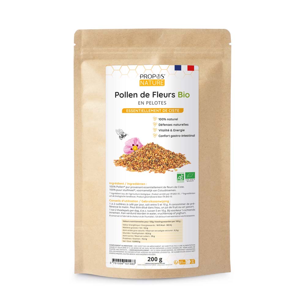 Pollen de Ciste Bio en pelotes