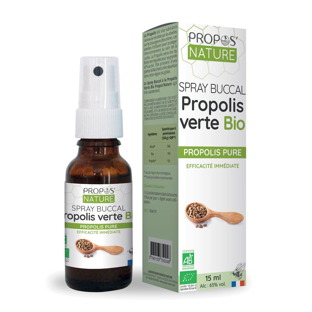 Spray buccal Propolis verte bio