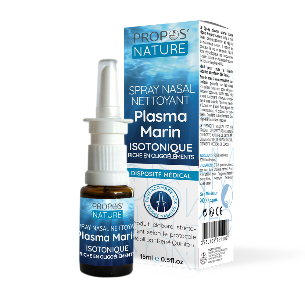 Spray nasal plasma marin isotonique