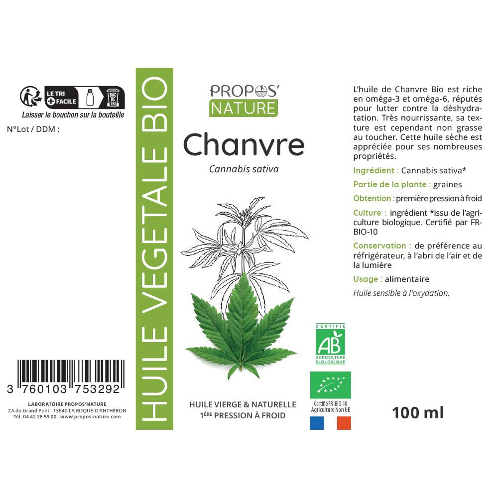 Huile de Chanvre Bio
