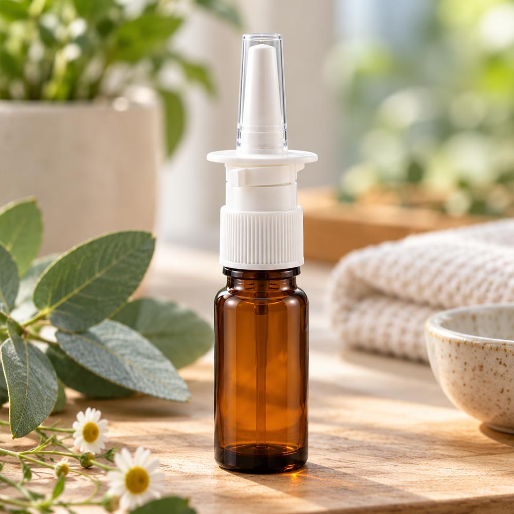 Flacon Estérel en verre avec spray nasal