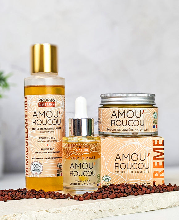 Gamme soins Bio Eclat Amou'Roucou