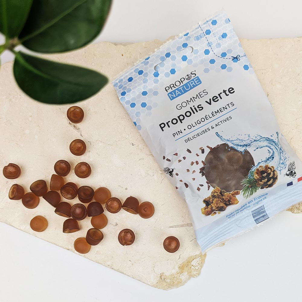 Gommes de Propolis verte Pin & oligoéléments