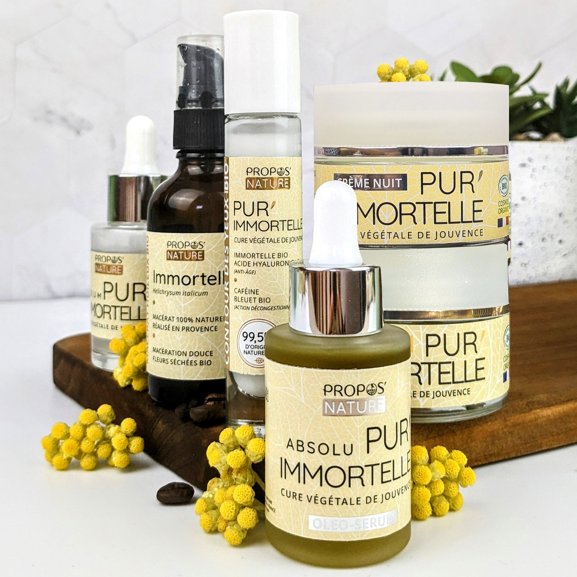 Gamme de soins anti-âge Bio Pur'immortelle