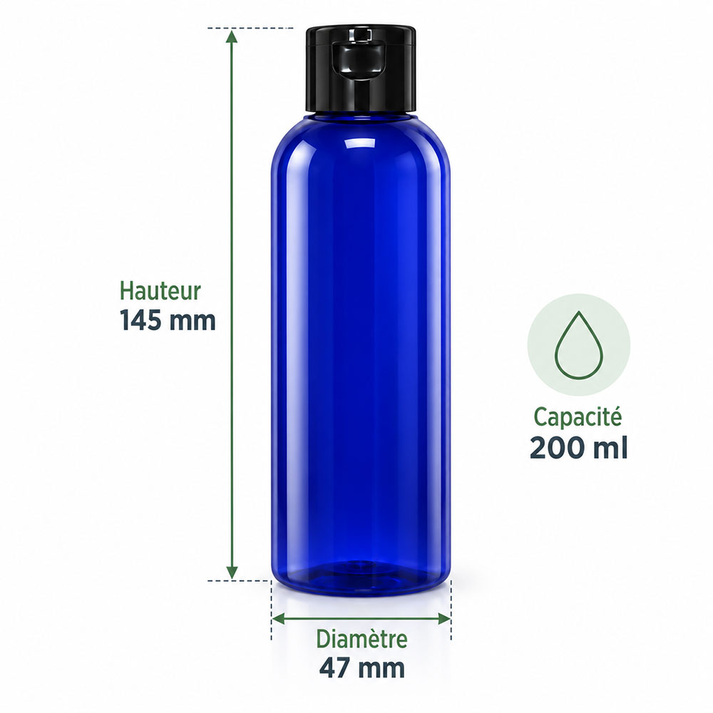 Flacon Victoire bleu