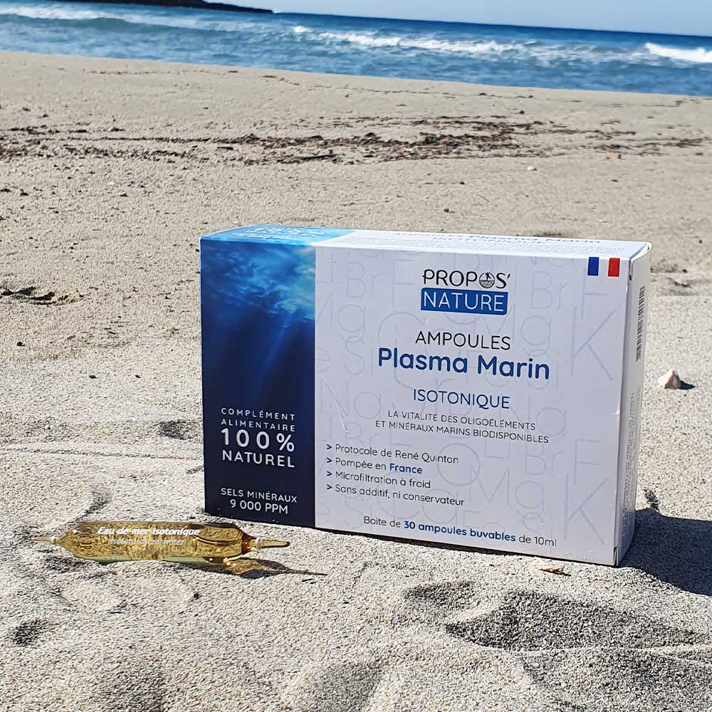 Plasma marin isotonique - Eau de mer Quinton