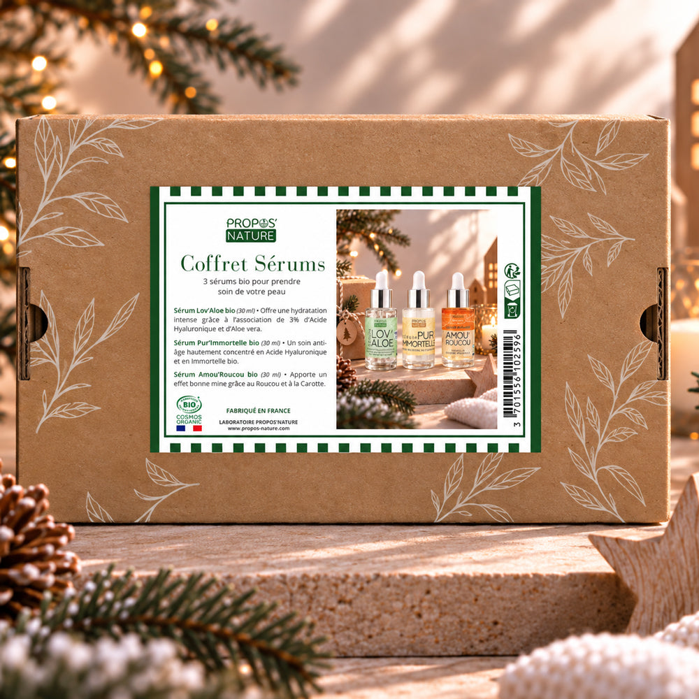 Coffret Noël – Trio de Sérums Bio