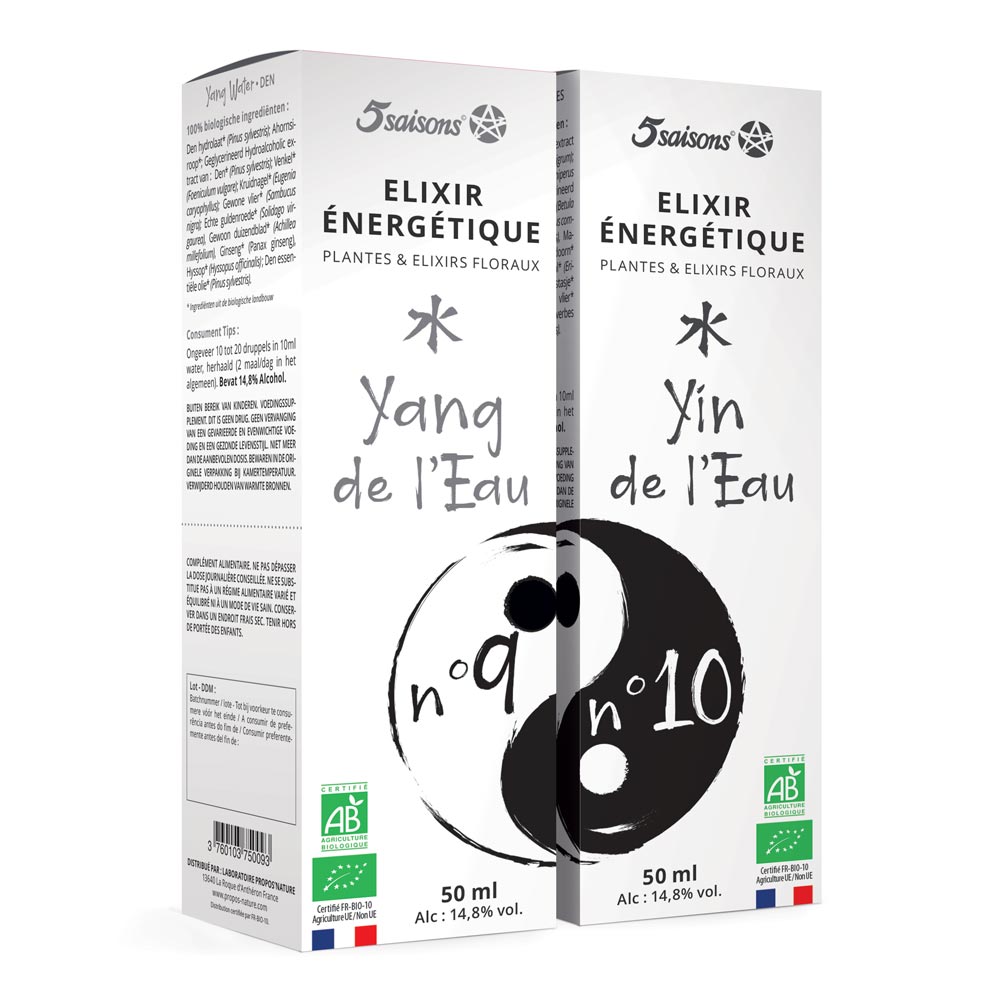 Elixir énergétique Yang et yin de l'eau