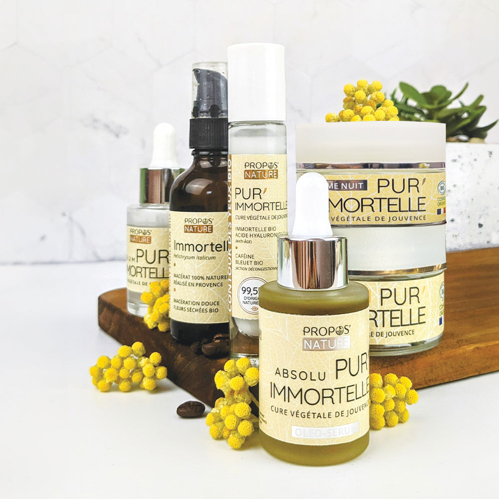 Gamme de soins anti-âge Bio Pur'Immortelle