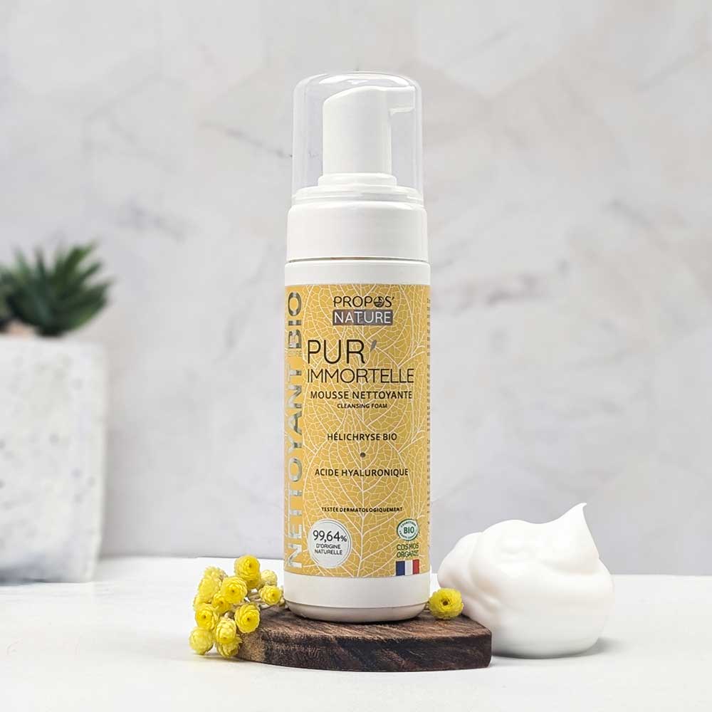 Mousse nettoyante anti-âge Pur'Immortelle Bio