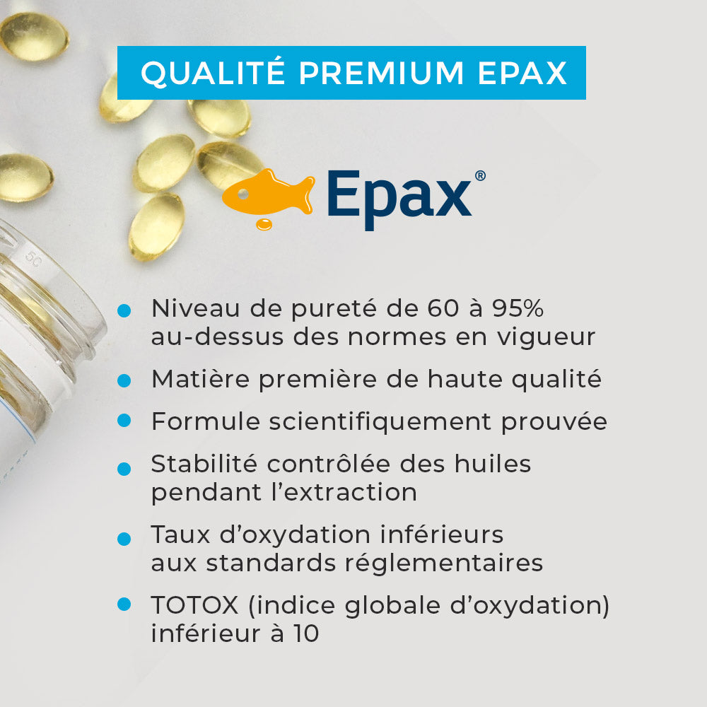 Omega 3 qualité premium EPAX