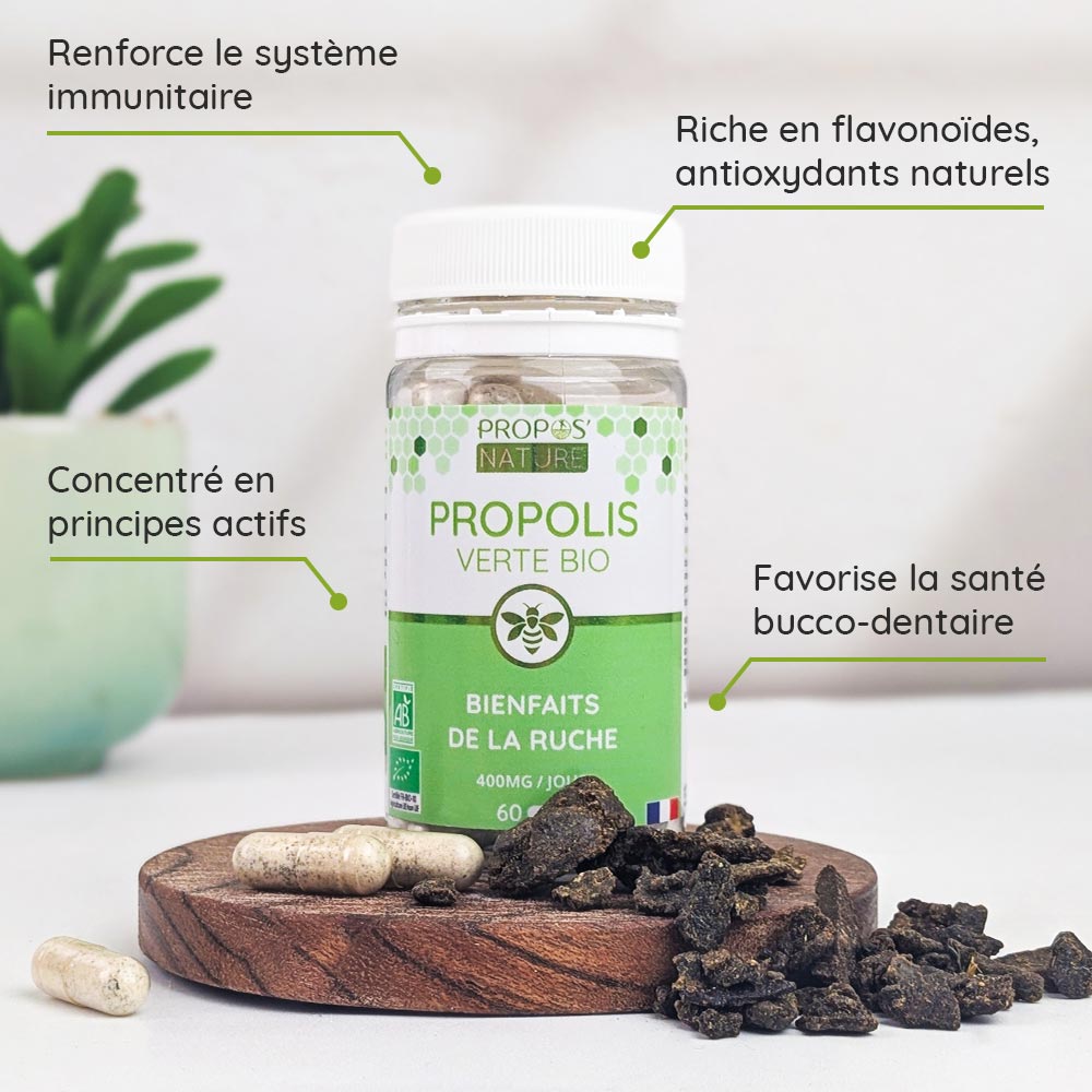 Gélules de Propolis verte Bio