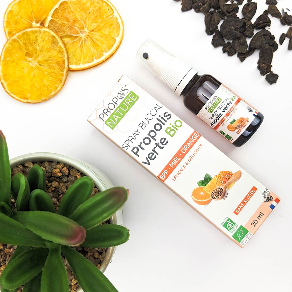 Spray buccal Propolis verte EPP Miel Orange bio