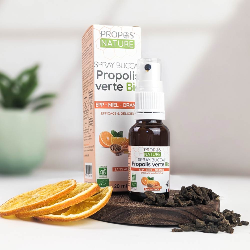 Spray buccal Propolis verte EPP Miel Orange bio