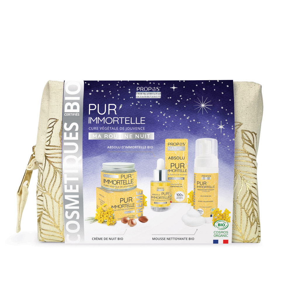 Trousse soins anti-âge Bio Pur'immortelle - Routine nuit