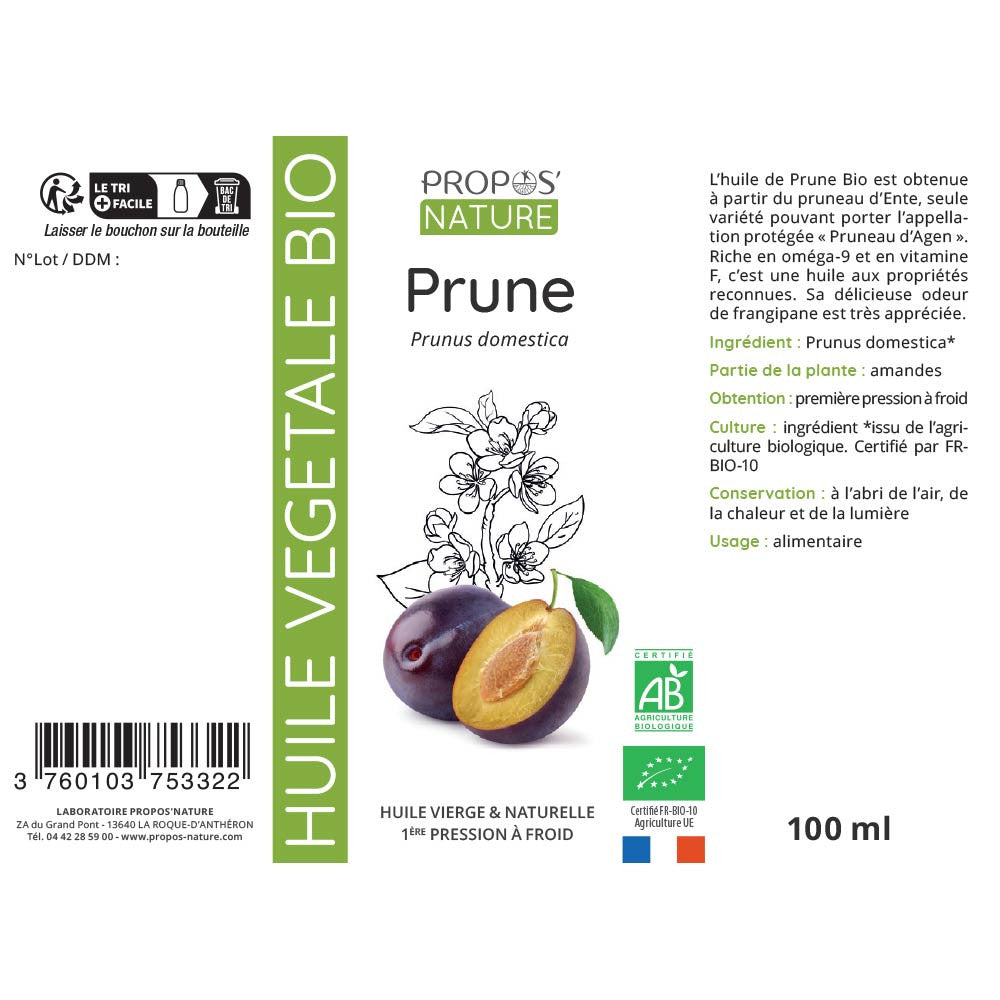Huile de Prune Bio