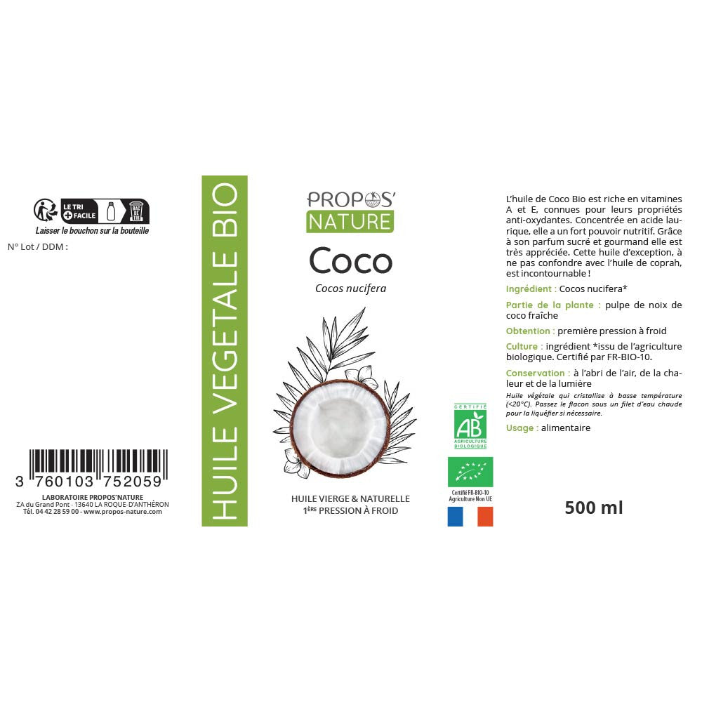 Huile de Coco Bio