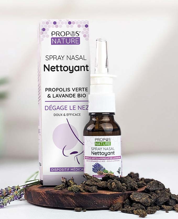 Spray nasal nettoyant Propolis & Lavande