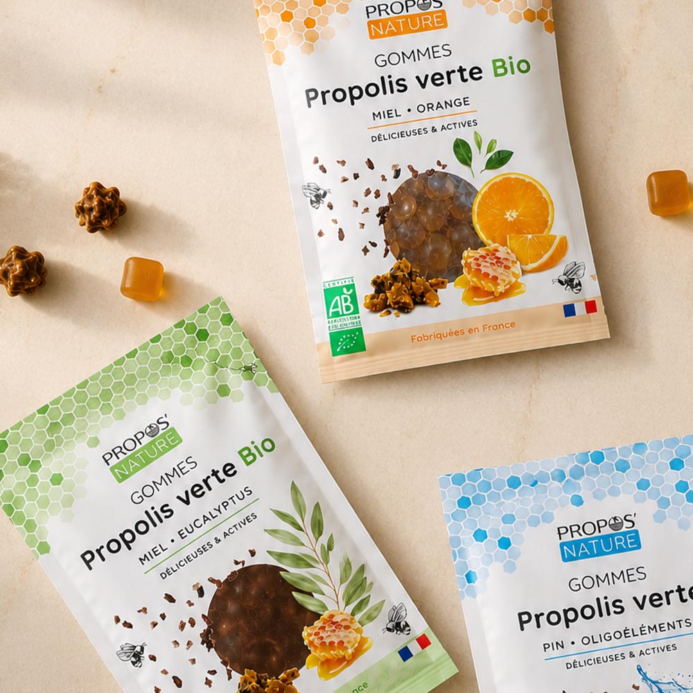 Gommes Propolis verte, Miel et Eucalyptus