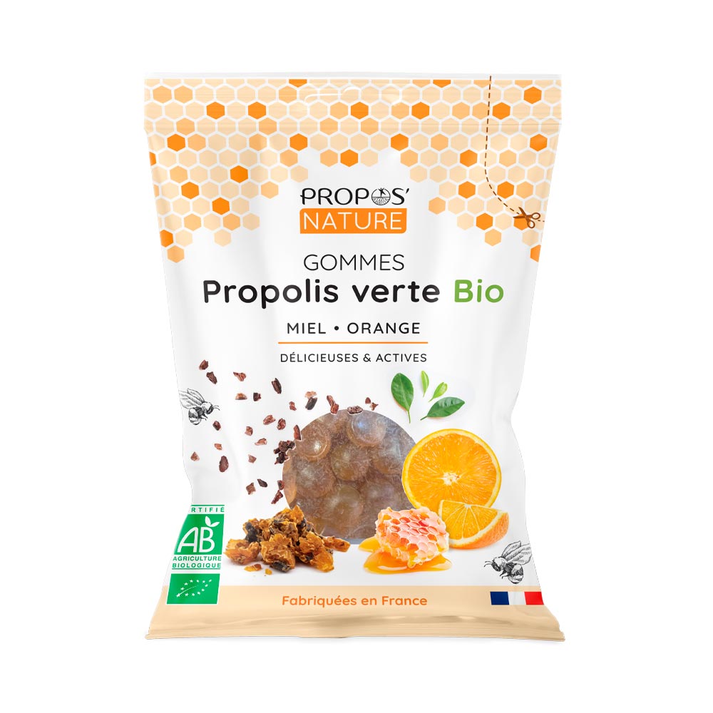Gommes de Propolis verte Miel & Orange