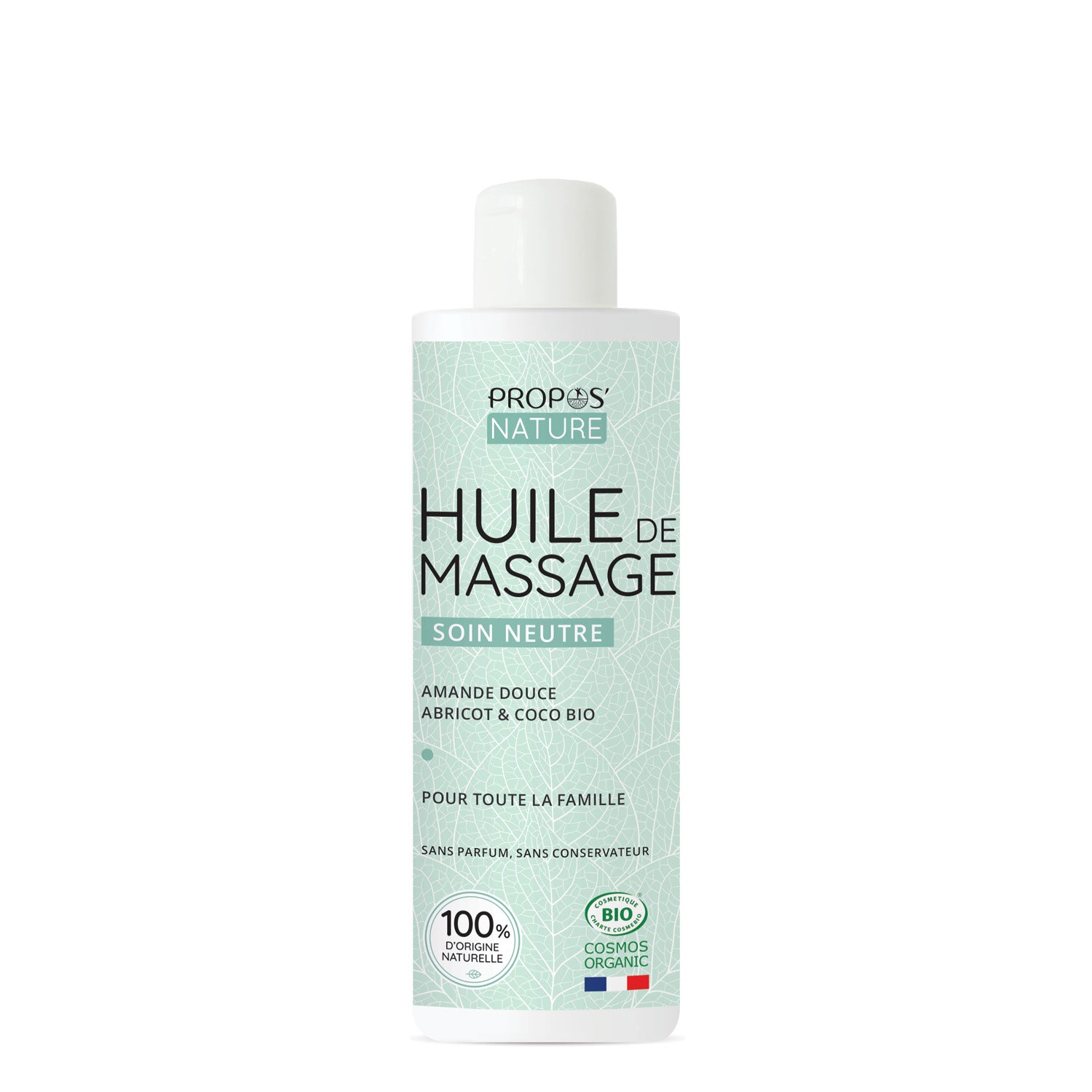 Huile de massage neutre Bio