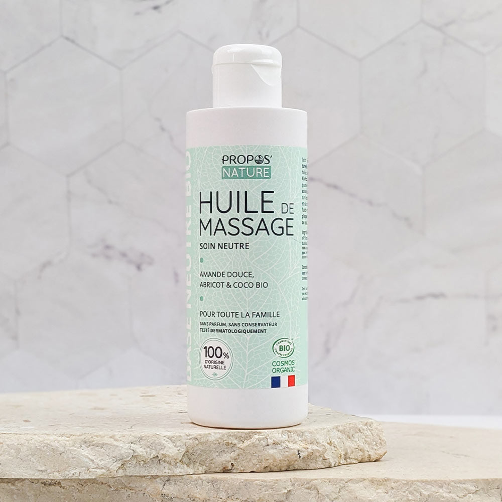 Huile de massage neutre Bio