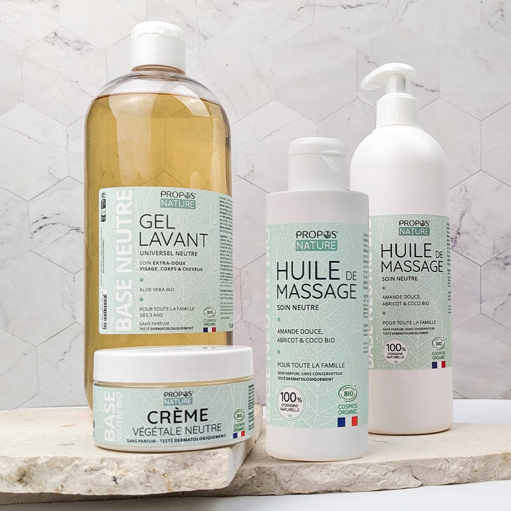 Huile de massage neutre Bio